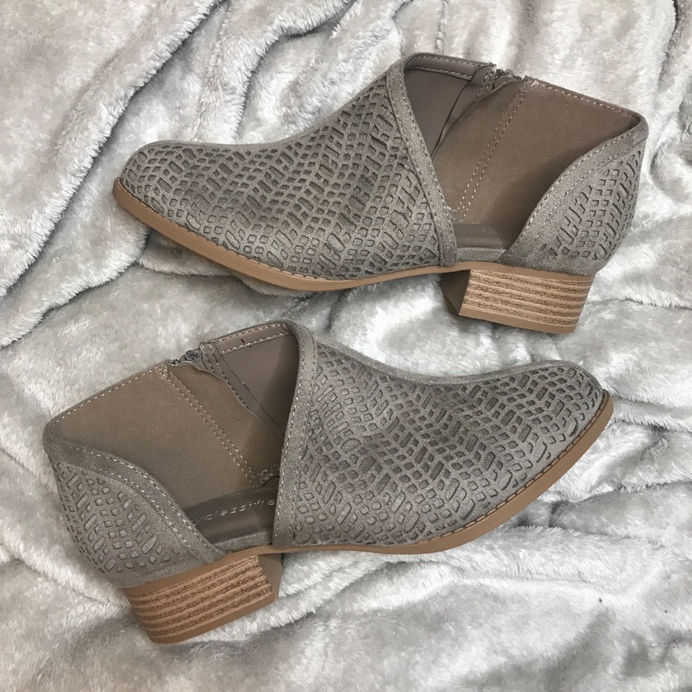City Classified Gray Ankle Booties